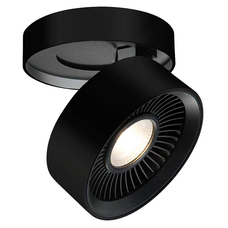 Image 1 Kuzco Solo LED 5-in Black Flush Mount