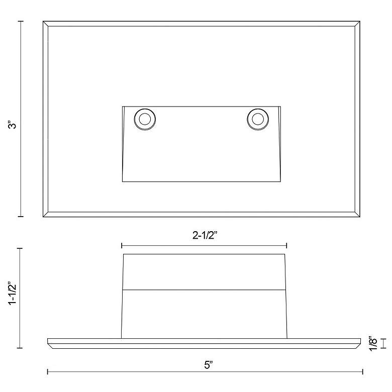 Image 2 Kuzco Sonic LED 3-in Espresso Exterior Step/Wall more views