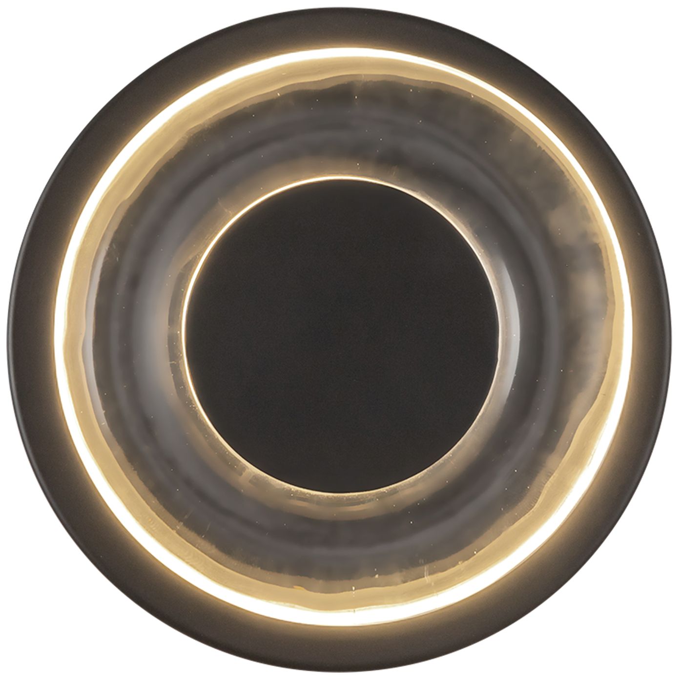Image 2 Kuzco Stephord LED 4-in Black/Clear Glass Wall Sconce more views