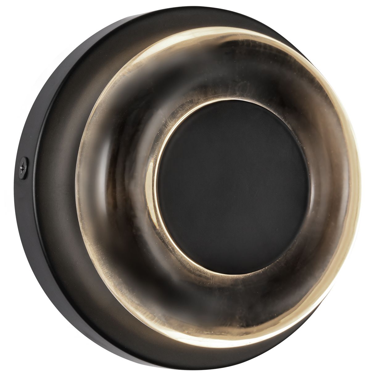 Image 4 Kuzco Stephord LED 4-in Black/Clear Glass Wall Sconce more views