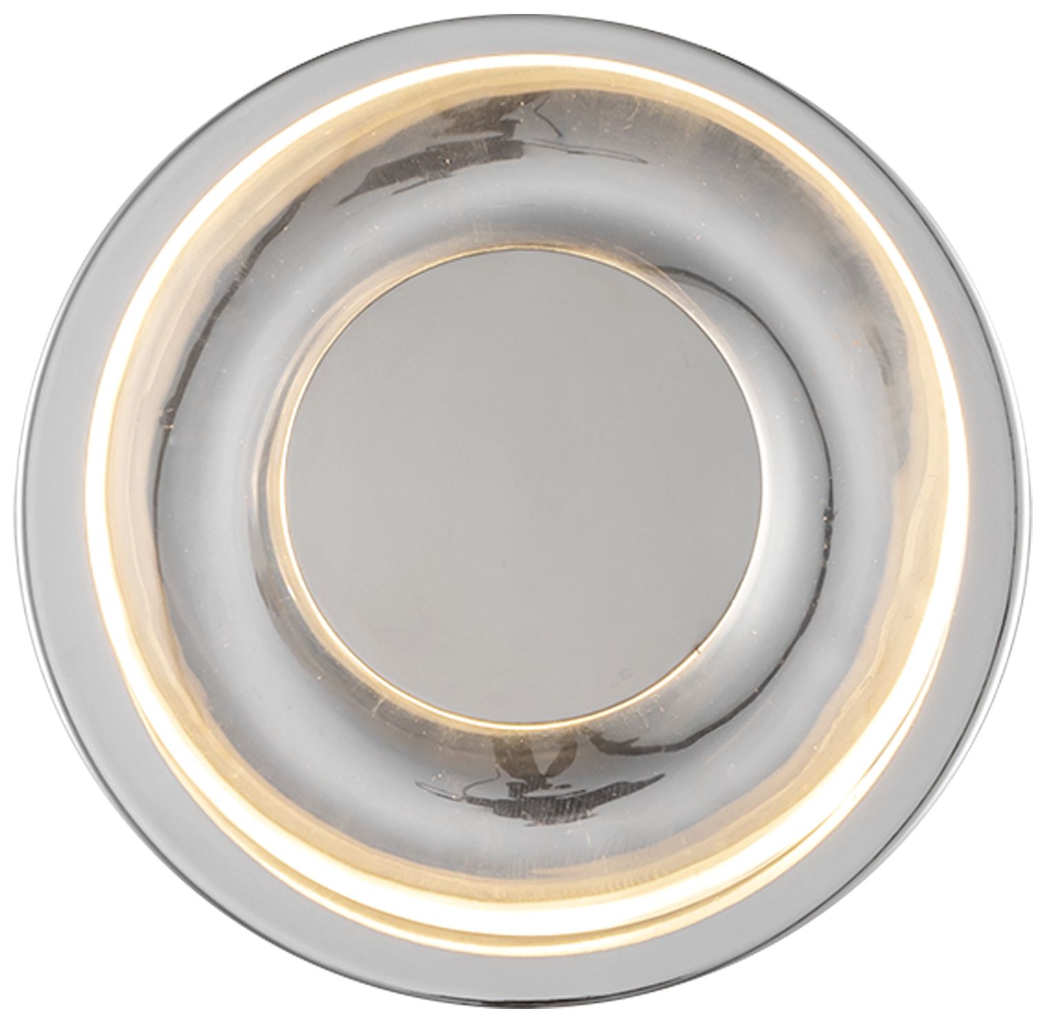 Image 2 Kuzco Stephord LED 4-in Chrome/Clear Glass Wall Sconce more views