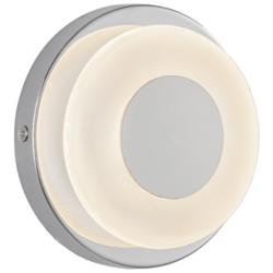 Kuzco Stephord LED 4-in Chrome/Frosted Glass Wall Sconce