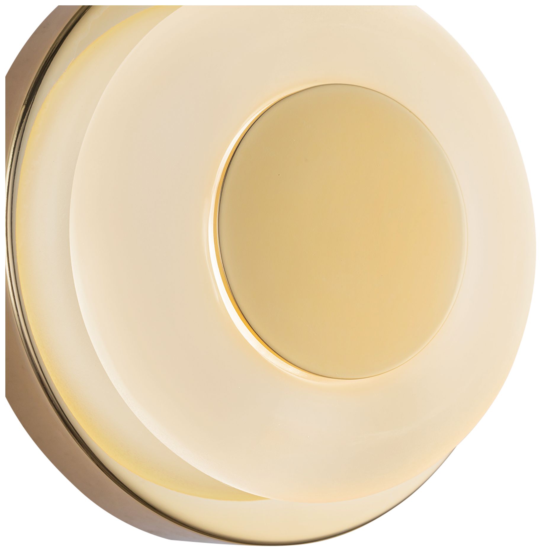 Image 4 Kuzco Stephord LED 4-in Metallic Brass/Frosted Glass Wall Sconce more views