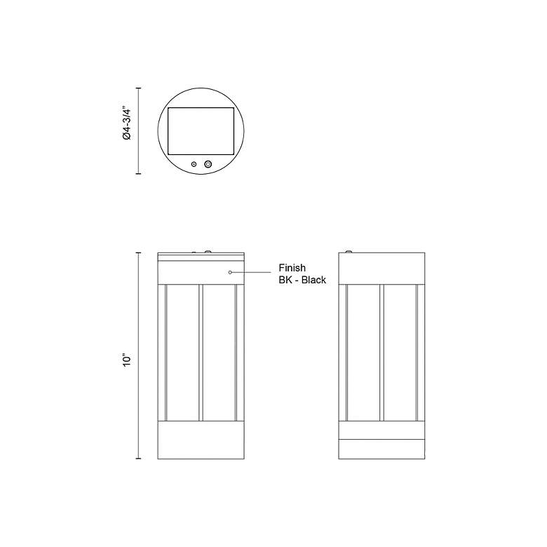 Image 4 Kuzco Suara 10-in Black Exterior Portable Lamps more views