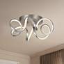 1_Kuzco Synergy LED 20-in Antique Silver Flush Mount