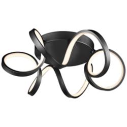 Kuzco Synergy LED 20-in Black Flush Mount