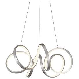 Image1 of Kuzco Synergy LED 24-in Antique Silver LED Chandeliers