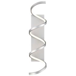 Kuzco Synergy LED 30-in Antique Silver Wall Sconce