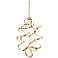 Kuzco Synergy LED 34-in Antique Brass LED Chandeliers