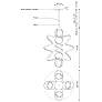 3_Kuzco Synergy LED 34-in Antique Brass LED Chandeliers more views