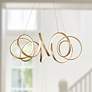1_Kuzco Synergy LED 34-in Antique Brass LED Chandeliers