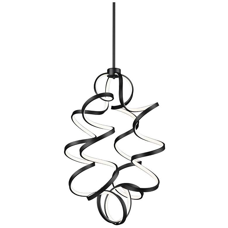 Image 2 Kuzco Synergy LED 34-in Black LED Chandeliers