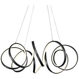 Image1 of Kuzco Synergy LED 34-in Black LED Chandeliers