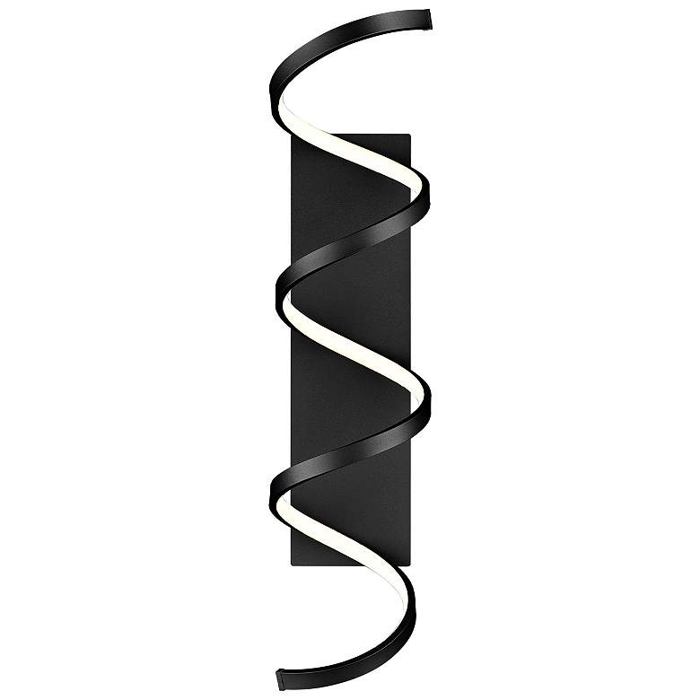 Image 1 Kuzco Synergy LED 36-in Black Wall Sconce