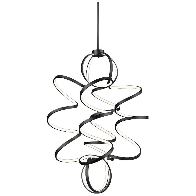 Image 1 Kuzco Synergy LED 41-in Black LED Chandeliers