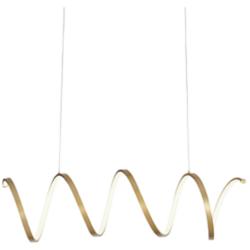 Kuzco Synergy LED 42-in Antique Brass Linear Pendant