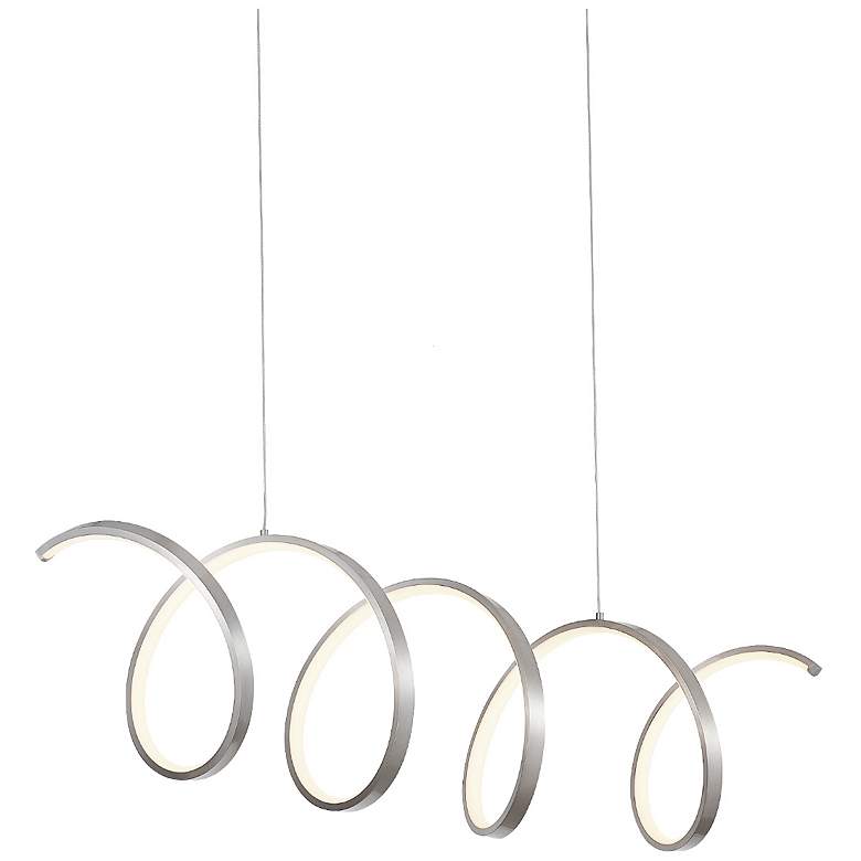 Image 1 Kuzco Synergy LED 42-in Antique Silver Linear Pendant