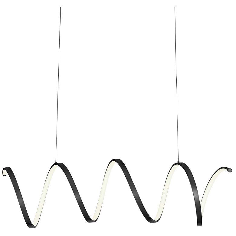 Image 1 Kuzco Synergy LED 42-in Black Linear Pendant