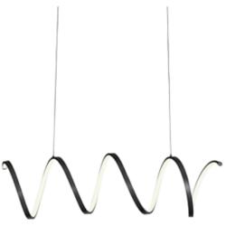 Kuzco Synergy LED 42-in Black Linear Pendant
