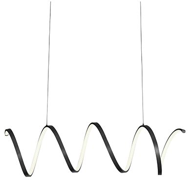 Image 2 Kuzco Synergy LED 42-in Black Linear Pendant more views