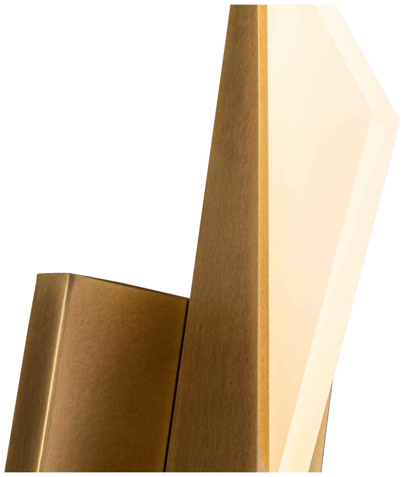 Image 3 Kuzco Tachi LED 15-in Vintage Brass Wall Sconce more views