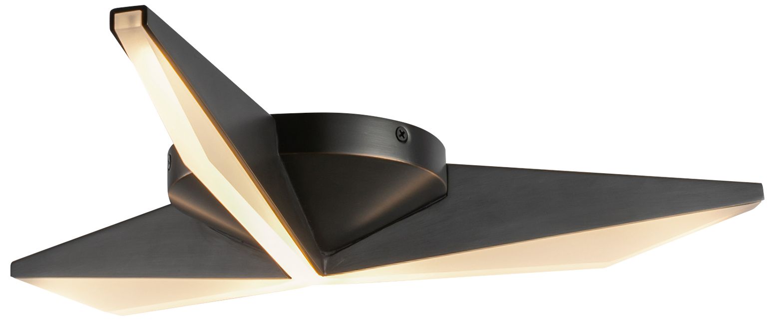 Image 3 Kuzco Tachi LED 18-in Urban Bronze Flush Mount more views