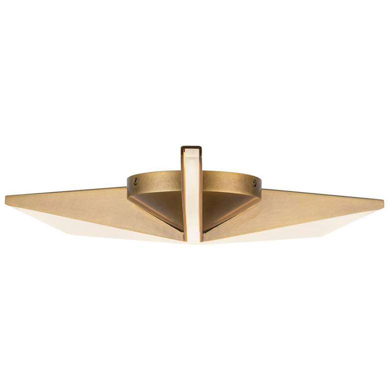 Image 1 Kuzco Tachi LED 18-in Vintage Brass Flush Mount