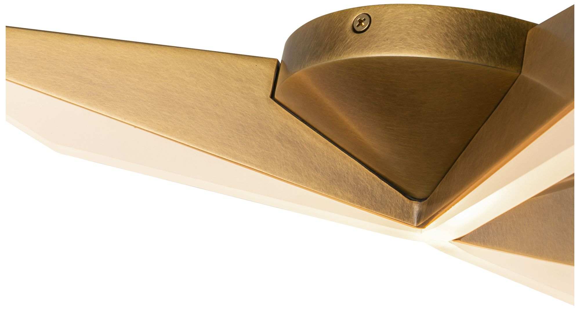 Image 5 Kuzco Tachi LED 18-in Vintage Brass Flush Mount more views