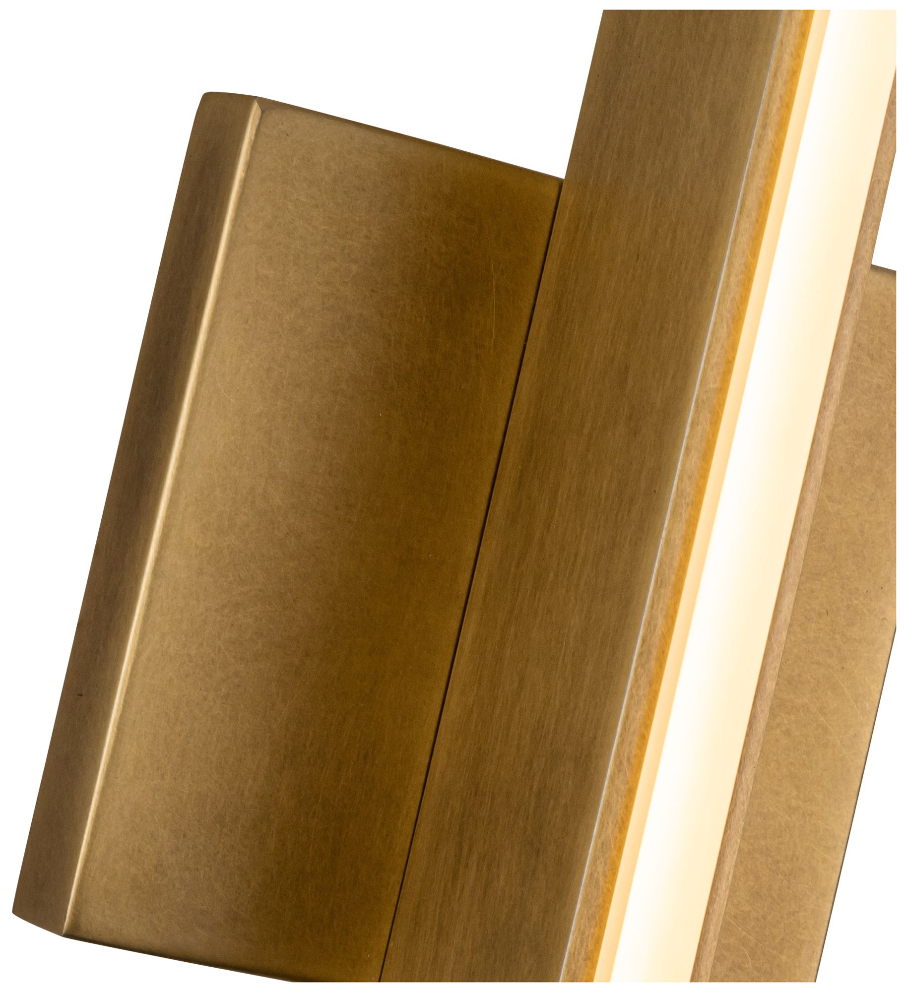 Image 3 Kuzco Tachi LED 25-in Vintage Brass Vanity Light more views