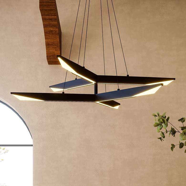 Image 1 Kuzco Tachi LED 42-in Urban Bronze LED Chandelier