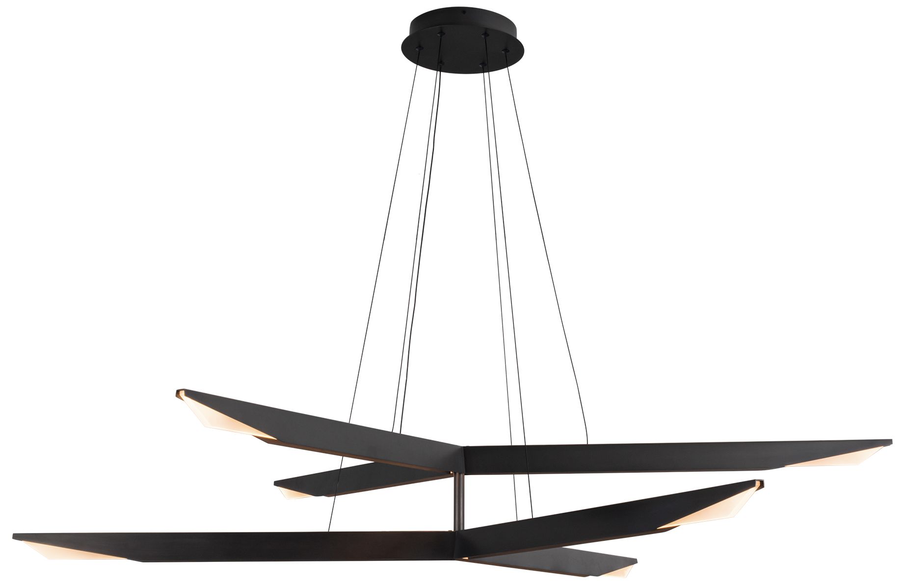 Image 4 Kuzco Tachi LED 42-in Urban Bronze LED Chandelier more views