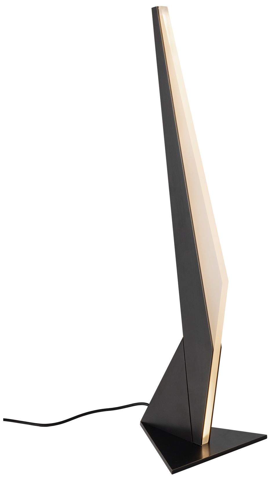 Image 3 Kuzco Tachi LED 6-in Urban Bronze LED Table Lamp more views