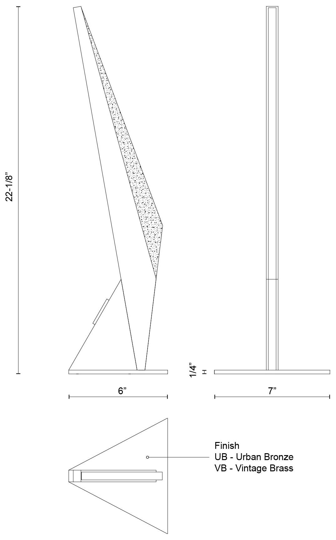 Image 5 Kuzco Tachi LED 6-in Urban Bronze LED Table Lamp more views
