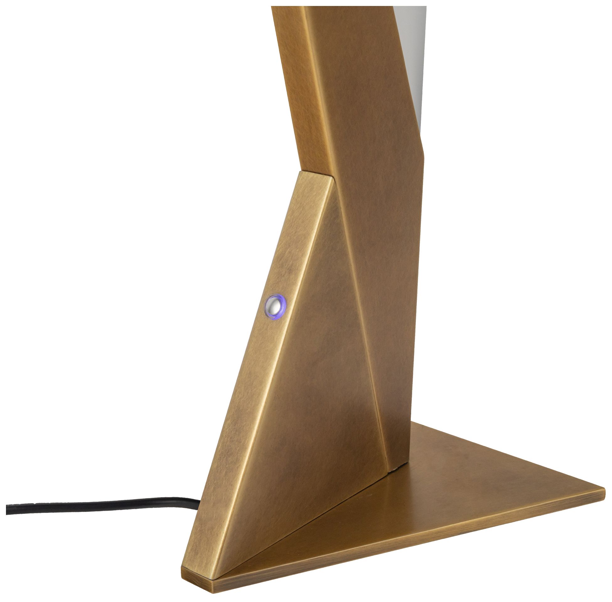 Image 3 Kuzco Tachi LED 6-in Vintage Brass LED Table Lamp more views