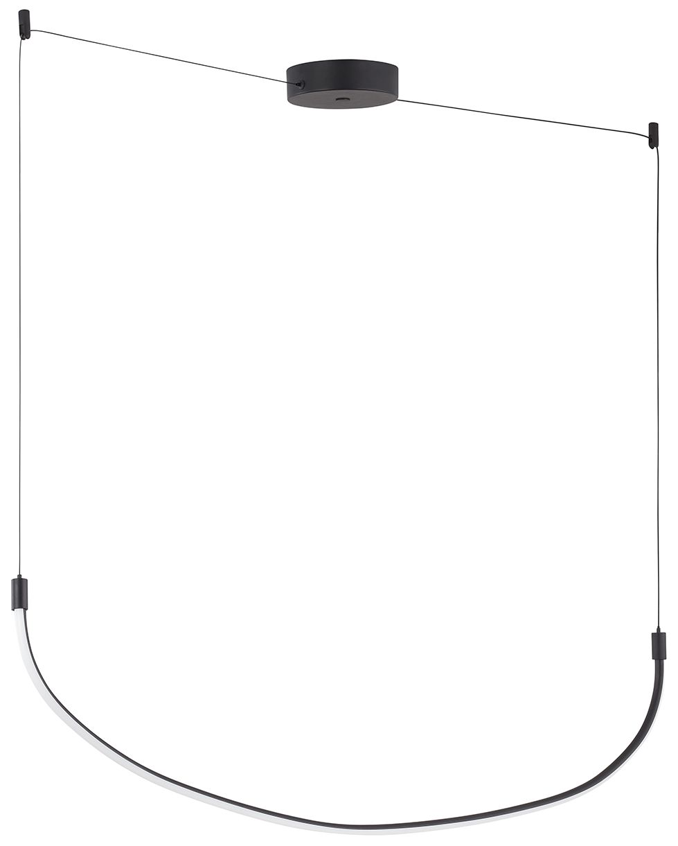 Image 3 Kuzco Talis LED 36-in Black Linear Pendant more views