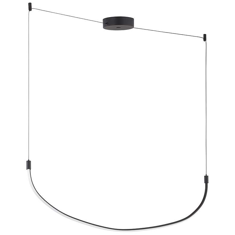 Image 3 Kuzco Talis LED 36-in Black Linear Pendant more views