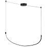 3_Kuzco Talis LED 36-in Black Linear Pendant more views