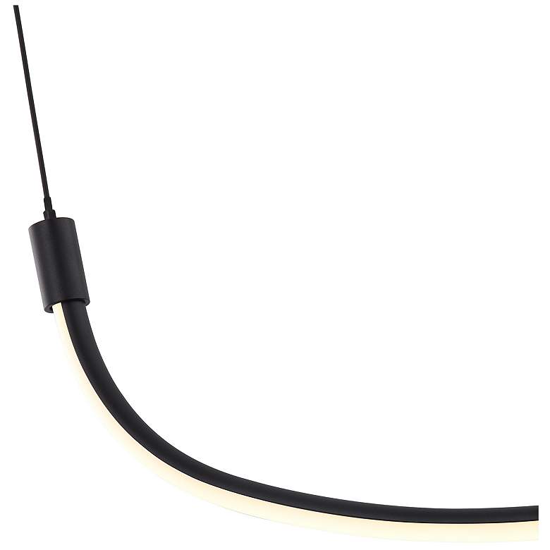 Image 4 Kuzco Talis LED 36-in Black Linear Pendant more views