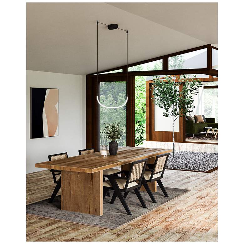 Image 3 Kuzco Talis LED 48-in Black Linear Pendant more views