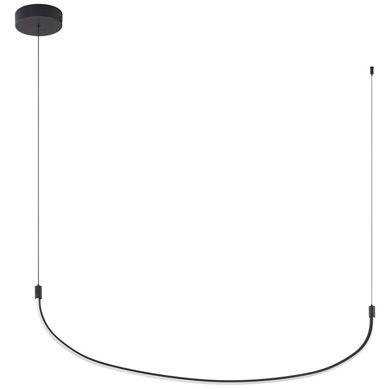 Image 1 Kuzco Talis LED 48-in Black Linear Pendant