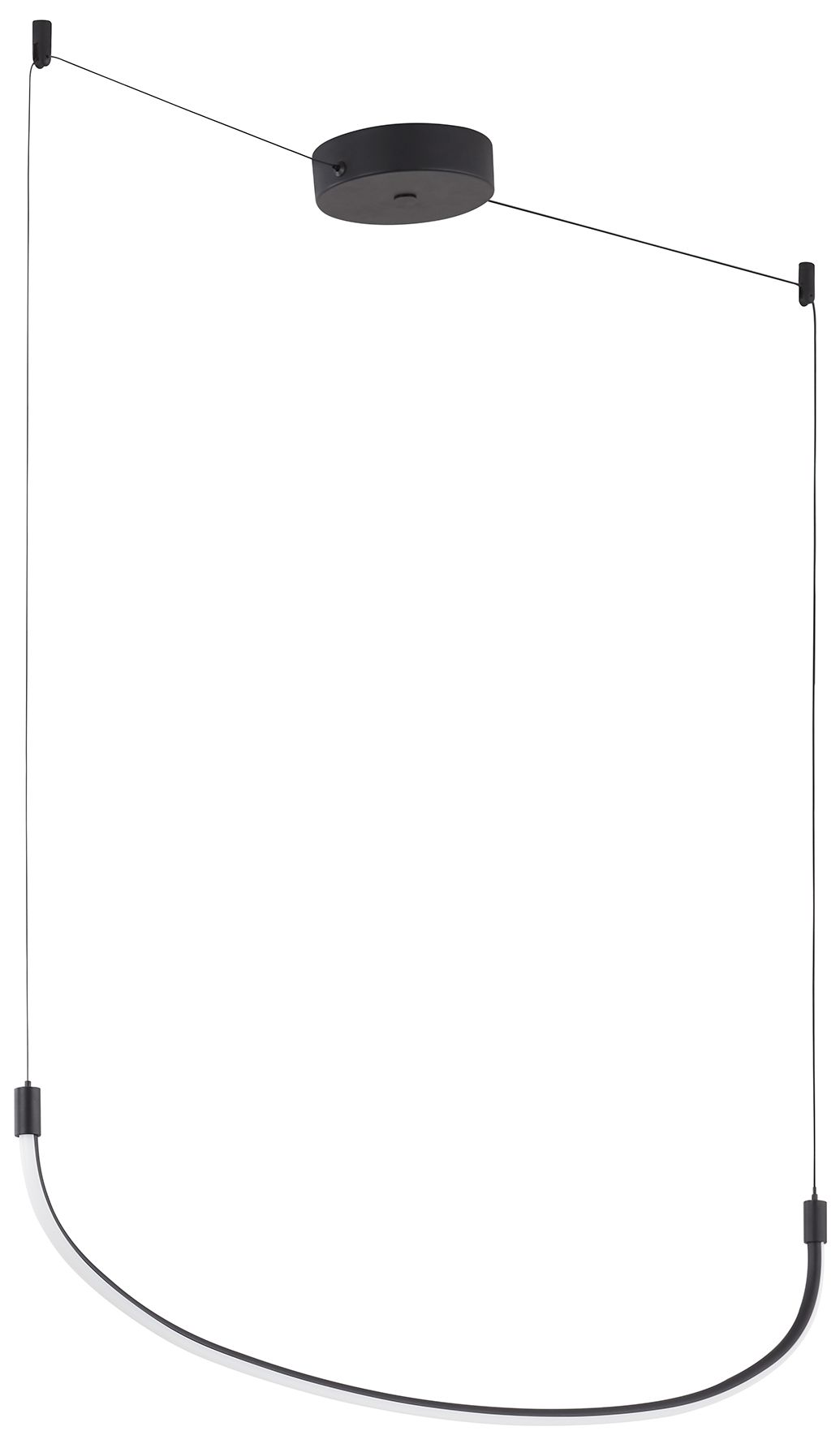 Image 4 Kuzco Talis LED 48-in Black Linear Pendant more views