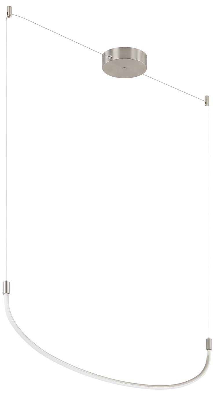 Image 3 Kuzco Talis LED 48-in Brushed Nickel Linear Pendant more views