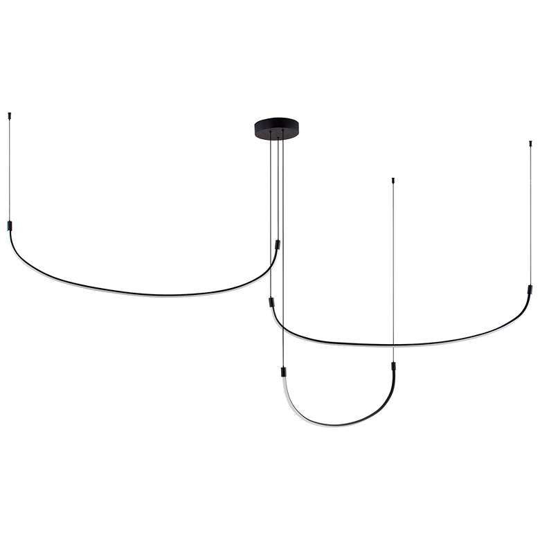 Image 1 Kuzco Talis LED 70-in Black Multi-Pendant