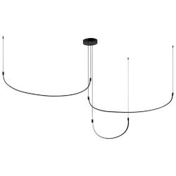 Kuzco Talis LED 70-in Black Multi-Pendant