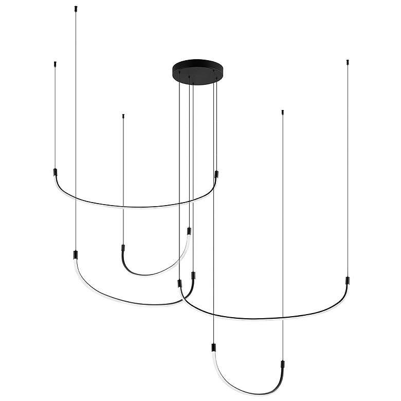 Image 1 Kuzco Talis LED 70-in Black Multi-Pendant