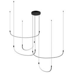 Kuzco Talis LED 70-in Black Multi-Pendant