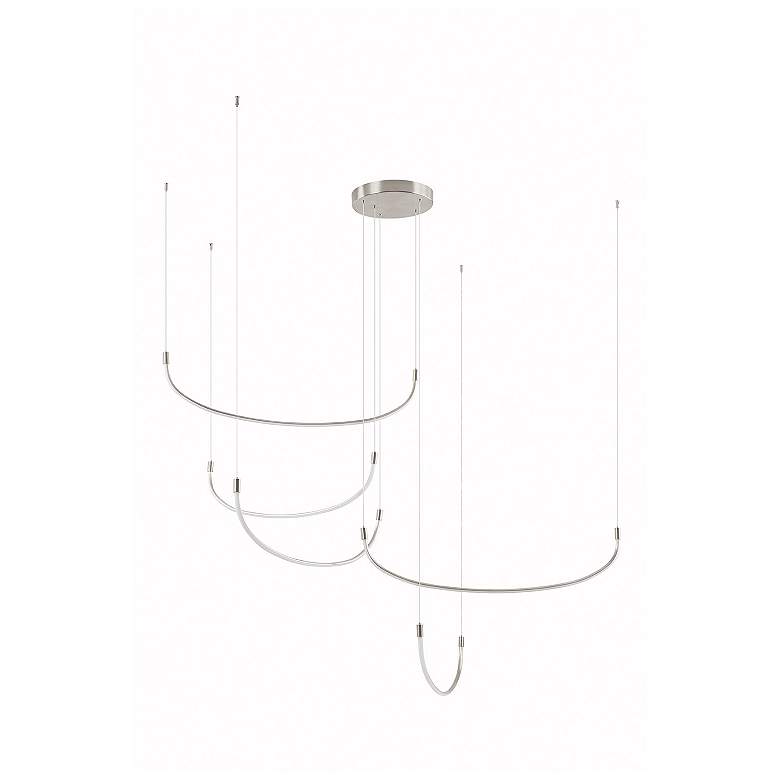 Image 1 Kuzco Talis LED 70-in Brushed Nickel Multi-Pendant