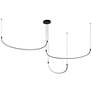 1_Kuzco Talis LED 90-in Black Multi-Pendant