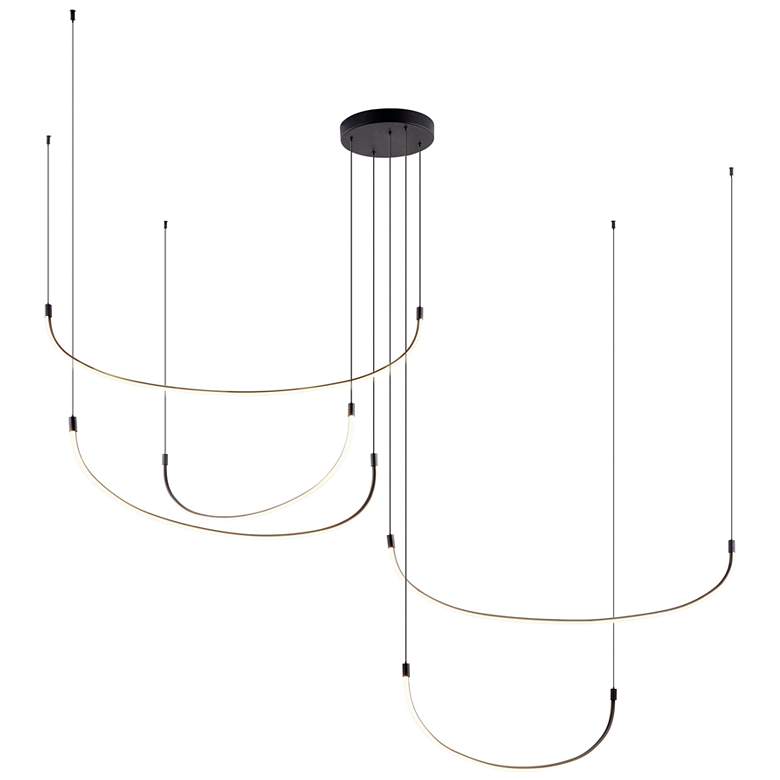 Image 1 Kuzco Talis LED 90-in Black Multi-Pendant