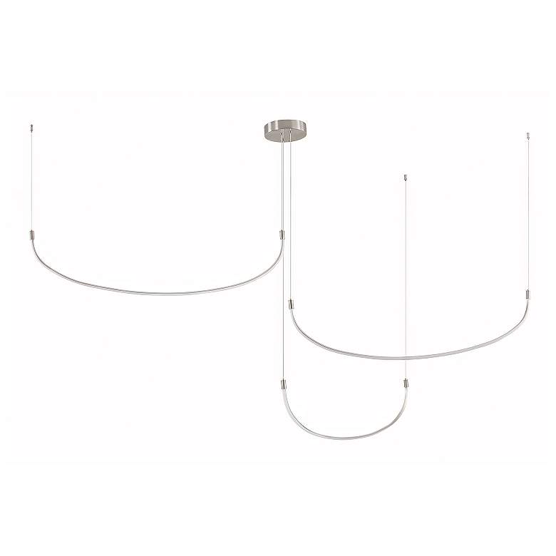Image 1 Kuzco Talis LED 90-in Brushed Nickel Multi-Pendant
